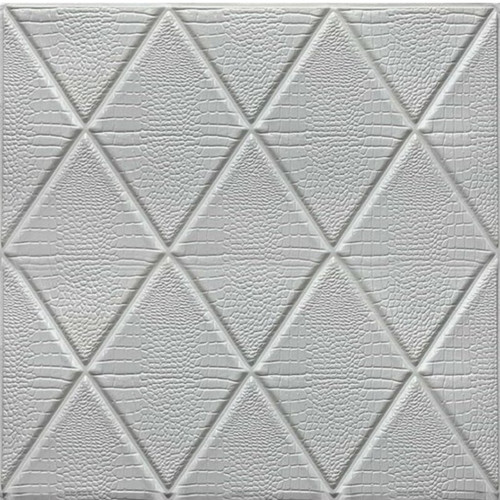 دیوارپوش مدل فومی پشت چسب دار طرح لوزی چرمی